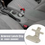 Pair Armrest Latch Clip for Hyundai Sonata (2009–2010) 84661-3K000V2 Beige