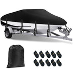 Heavy Duty Boat Cover for V-Hull Runabout (20FT–22FT) Waterproof Marine Grade