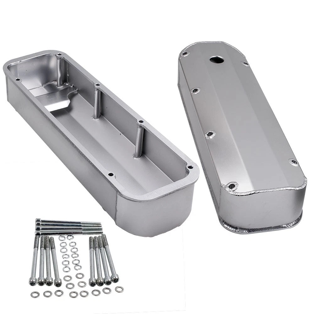 Tall Valve Covers for Ford 429 460 BBF (1968–1997) - 1/4" Rail w/ Bolts