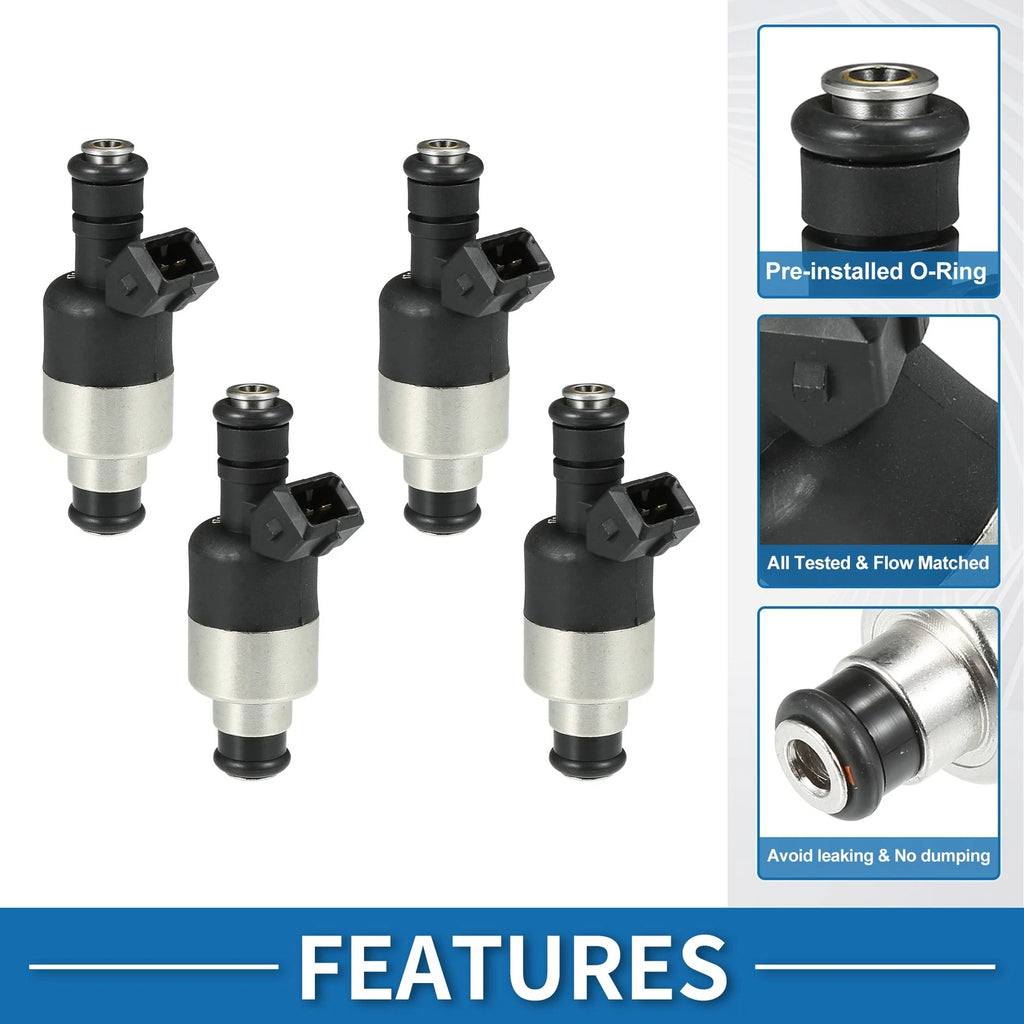 Set of 4 Fuel Injectors No.8171135120 for Chevrolet Cavalier (1998–2000)