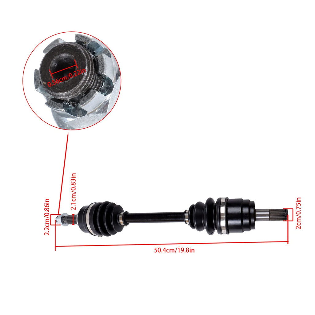 Front Left CV Axle Drive Shaft for Honda Foreman 500 (2005–2016)