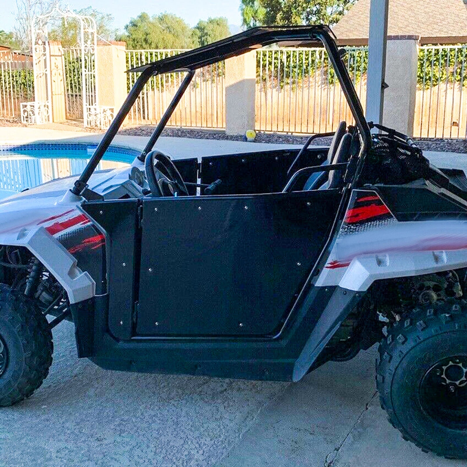 Aluminum Opening Doors + Heavy Duty Roof for Polaris RZR 170 (2009–2022)