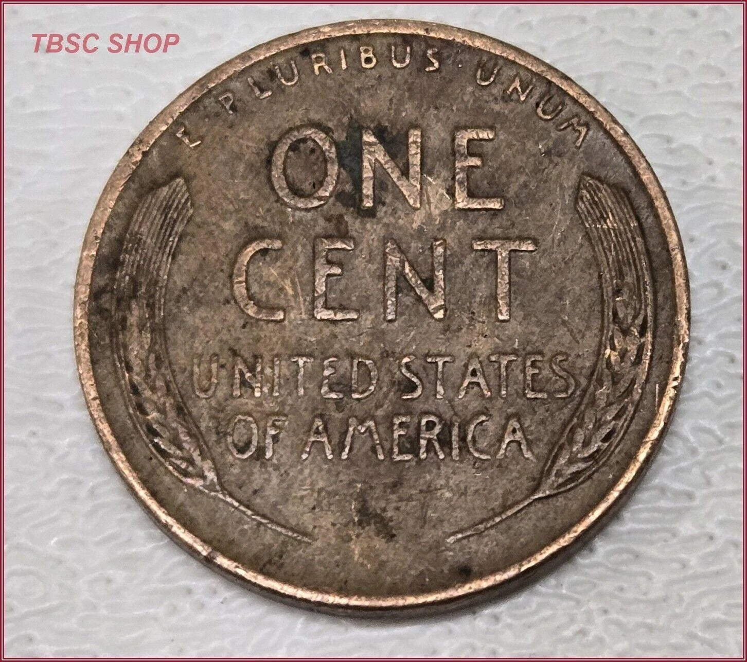 Wheat Penny ERROR L On Rim for 1956