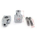 Pair Handle Bar Mount Riser Clamp for Motorbike 22mm (7/8'')