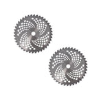 2 Pack 10" x 40T Carbide Tip Brush Blades for Cutter Trimmer Weed Eater