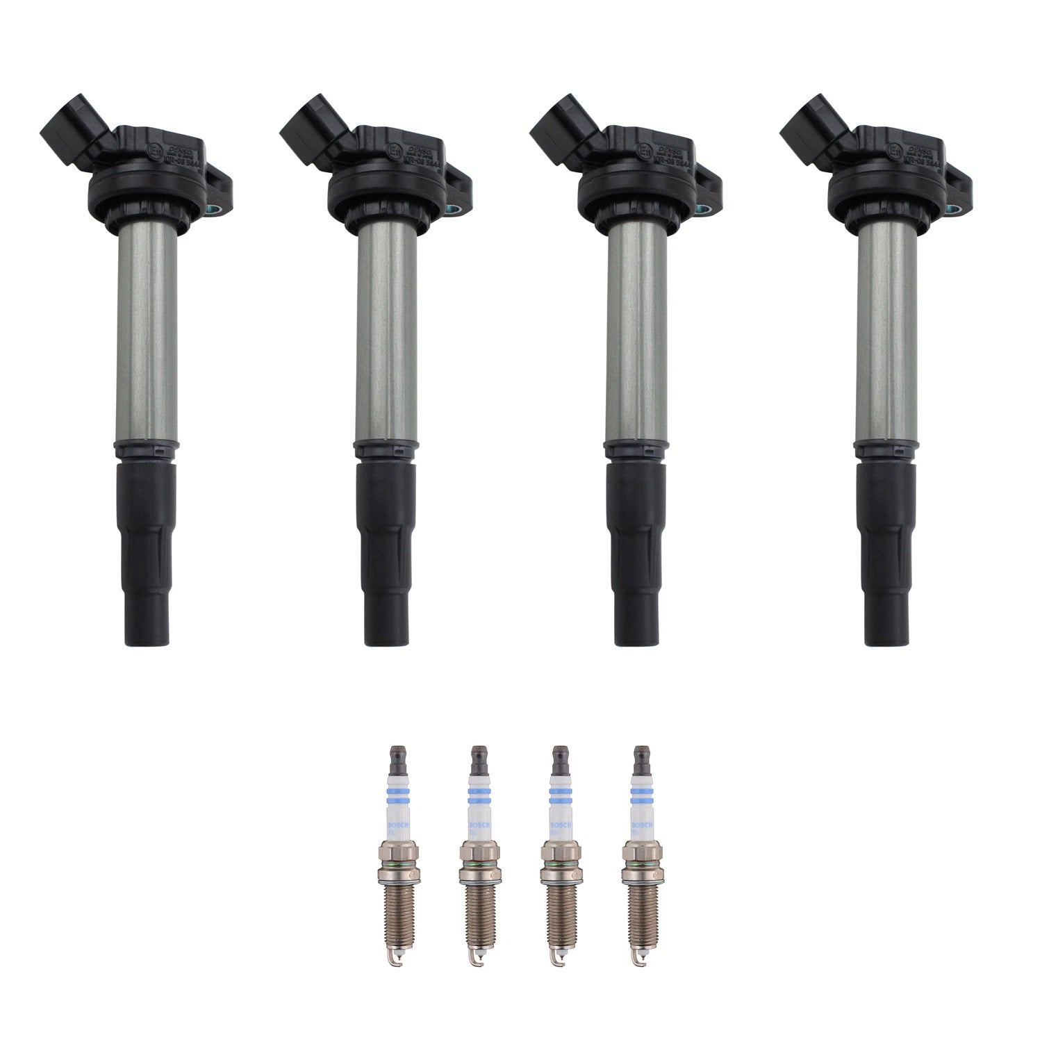 Set of 4 Ignition Coils & Spark Plugs for Toyota iM, Matrix, Prius, xD (L4)
