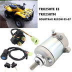 Starter with Relay & Ignition Switch for Honda TRX250TM Fourtrax Recon (2005–2007)