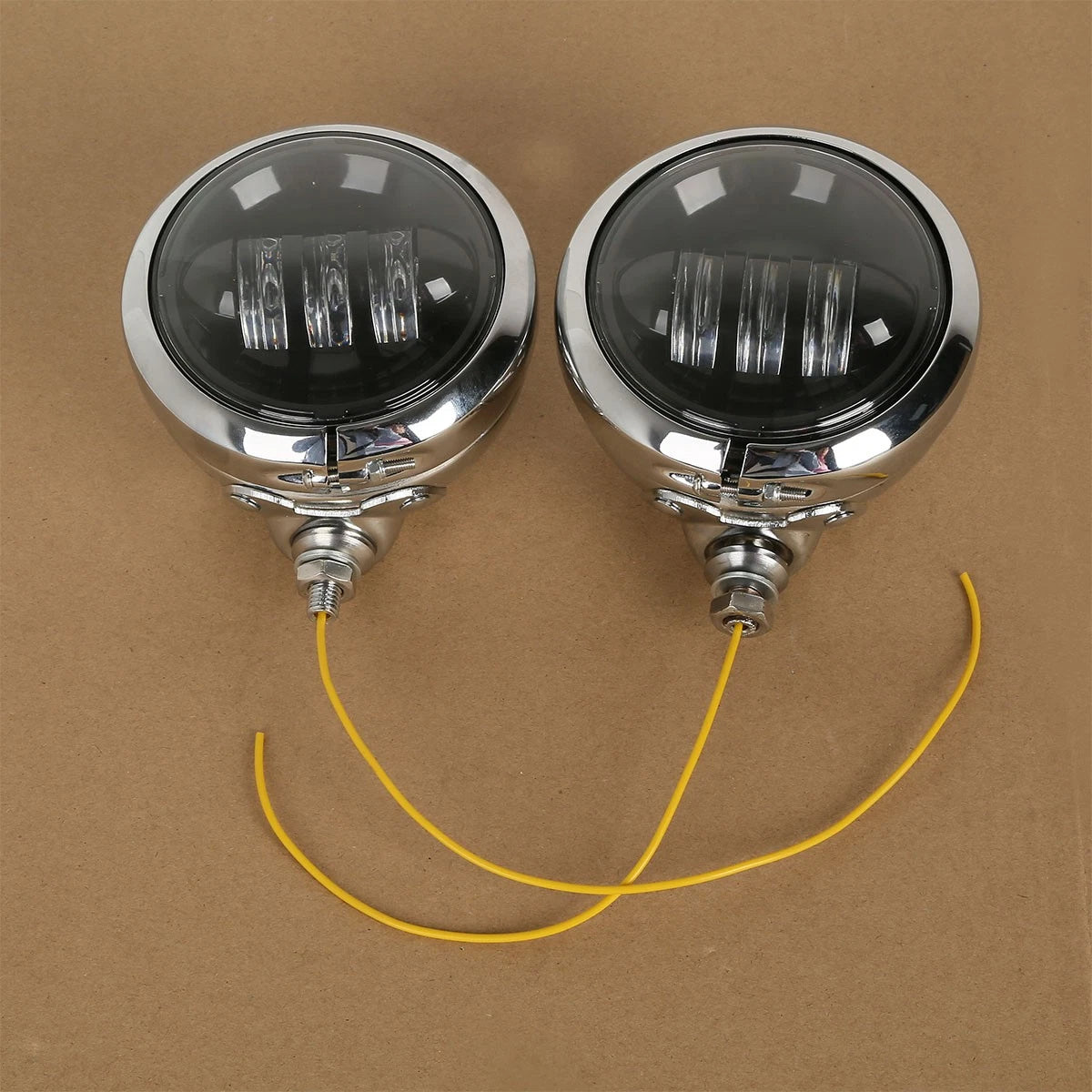 2X 4.5" LED Auxiliary Spotlight Fog Lights for Harley