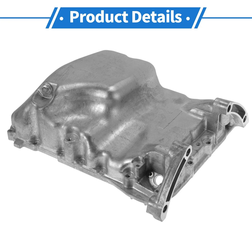 Engine Oil Pan for Honda Accord (2008-2017) - 1 x Steel Silver Tone