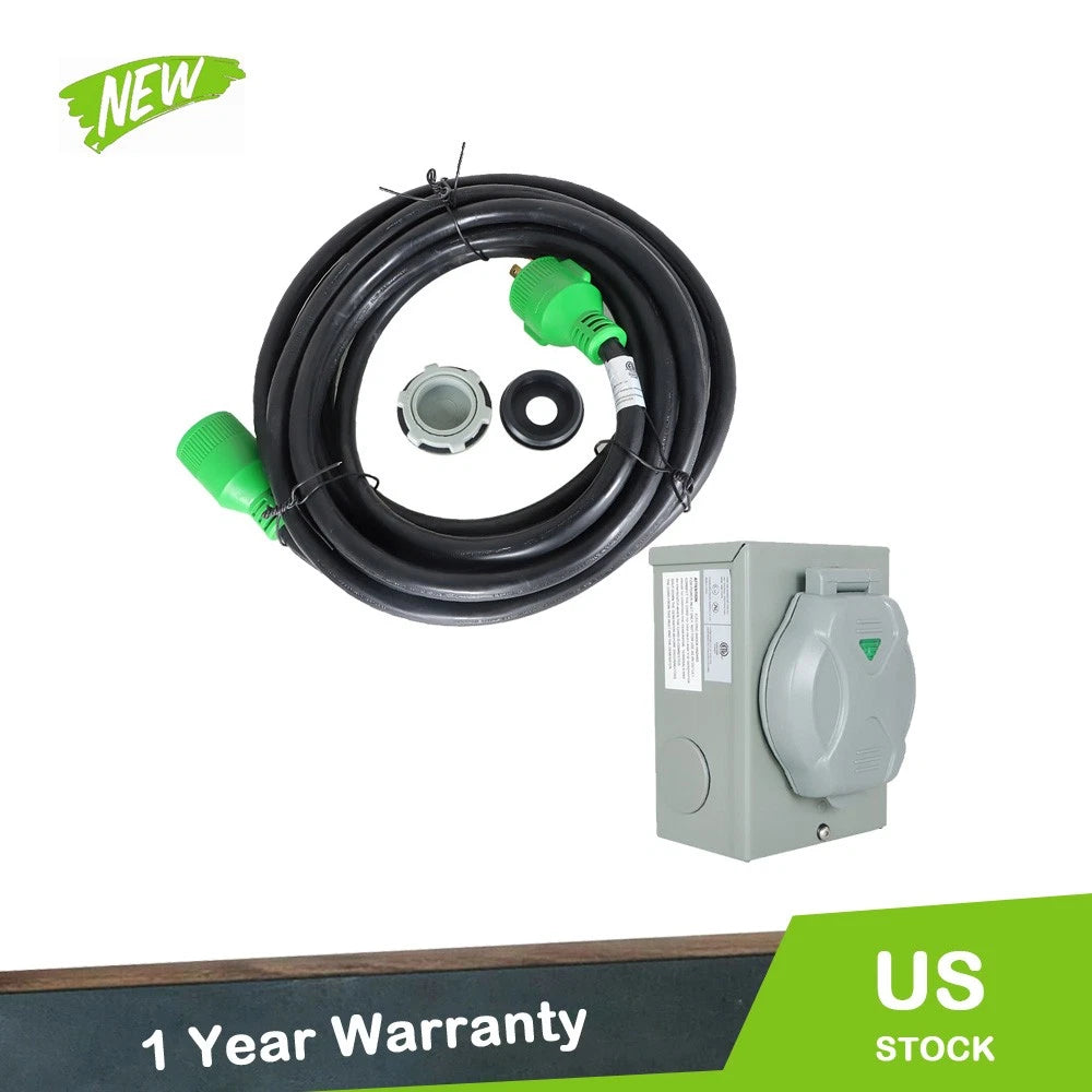 30 Amp Generator Cord for RV (25FT, L14-30P to L14-30R)