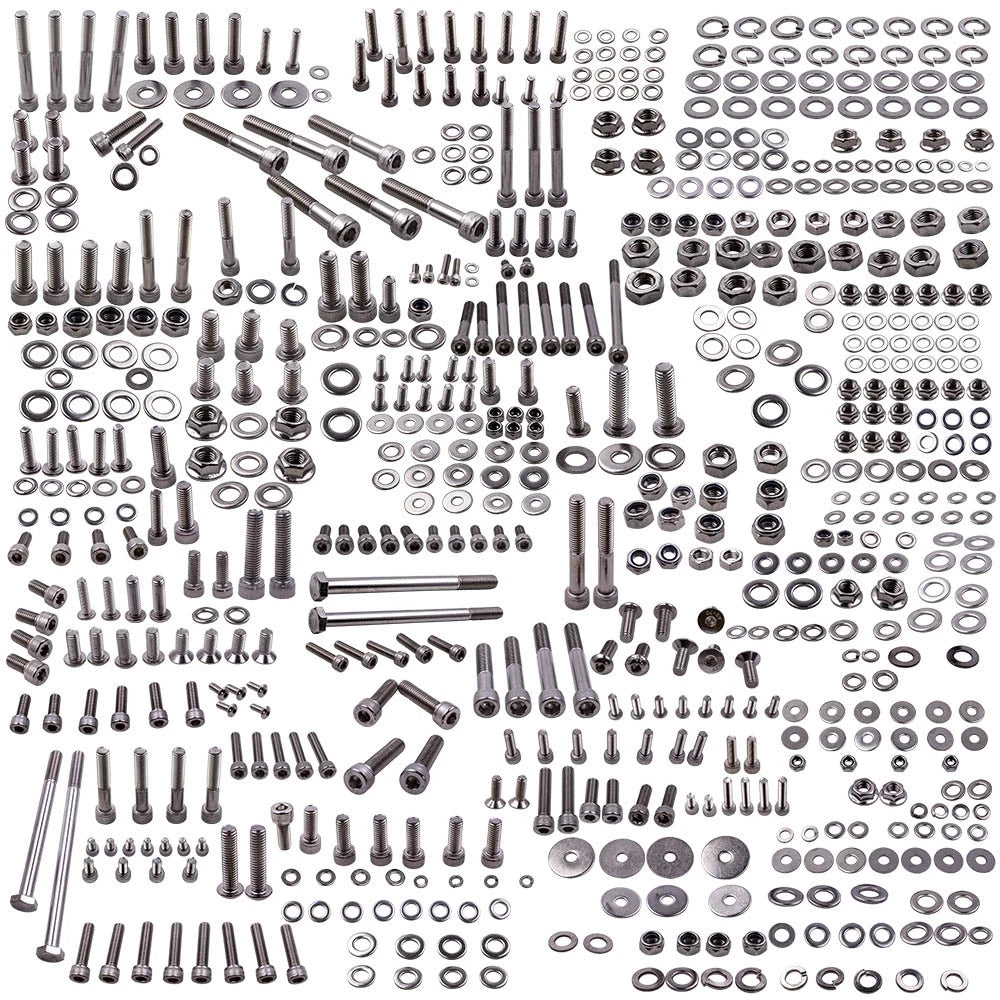 659Pc Polished Stainless Steel Bolt Kit for Yamaha Banshee 350 (1987–2006)