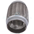 3.5" x 6" OAL Chrome Stainless Steel Flex Pipe Coupling for Universal