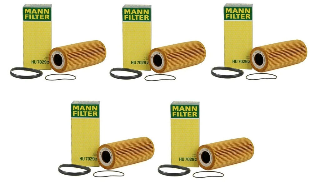 Set of 5 Engine Oil Filters for VW Touareg, Porsche Cayenne, Audi A4, A7, SQ5 (2004–2021)