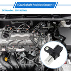 Crankshaft Position Sensor for Toyota (No. 9091905068) (1 Pc) Black Metal Plastic