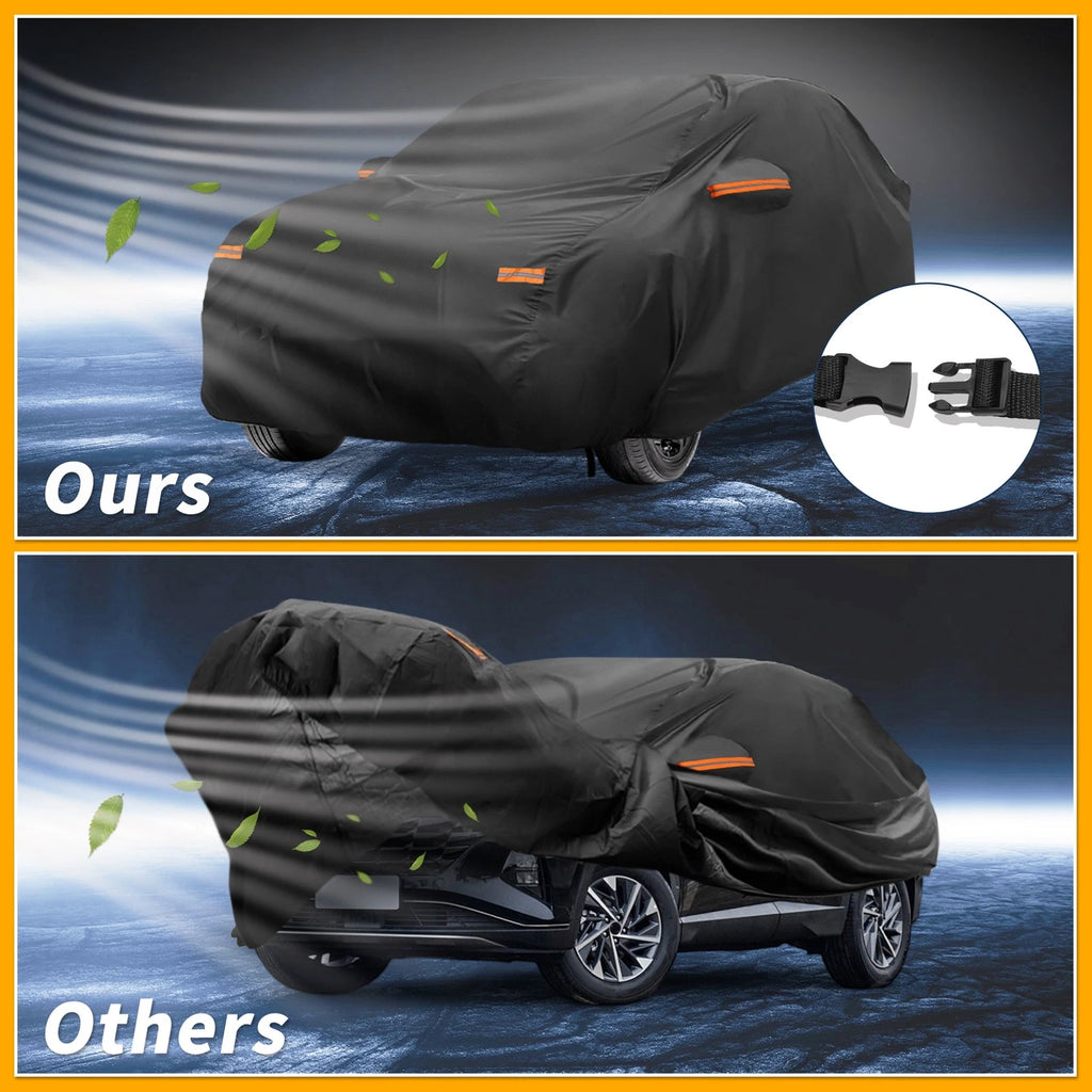 Waterproof Car Cover for Hyundai Tucson (2004–2024) Black 210D-PU