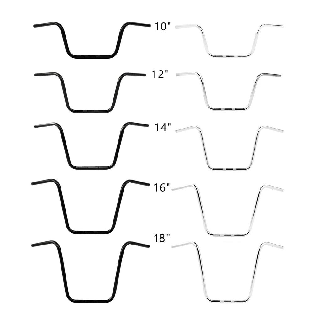 10/12/14/16/18" Ape Hanger Handlebars for Harley Sportster XL FLST FXST (US)