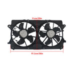 Dual Radiator Condenser Cooling Fan Assembly for Chevrolet Silverado 1500