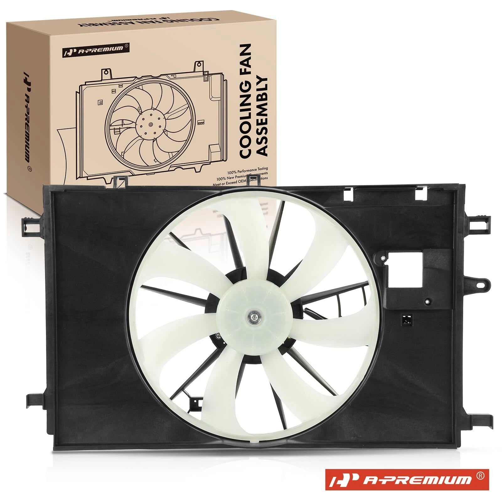 Cooling Fan Assembly with Shroud for Toyota C-HR (2018–2021)