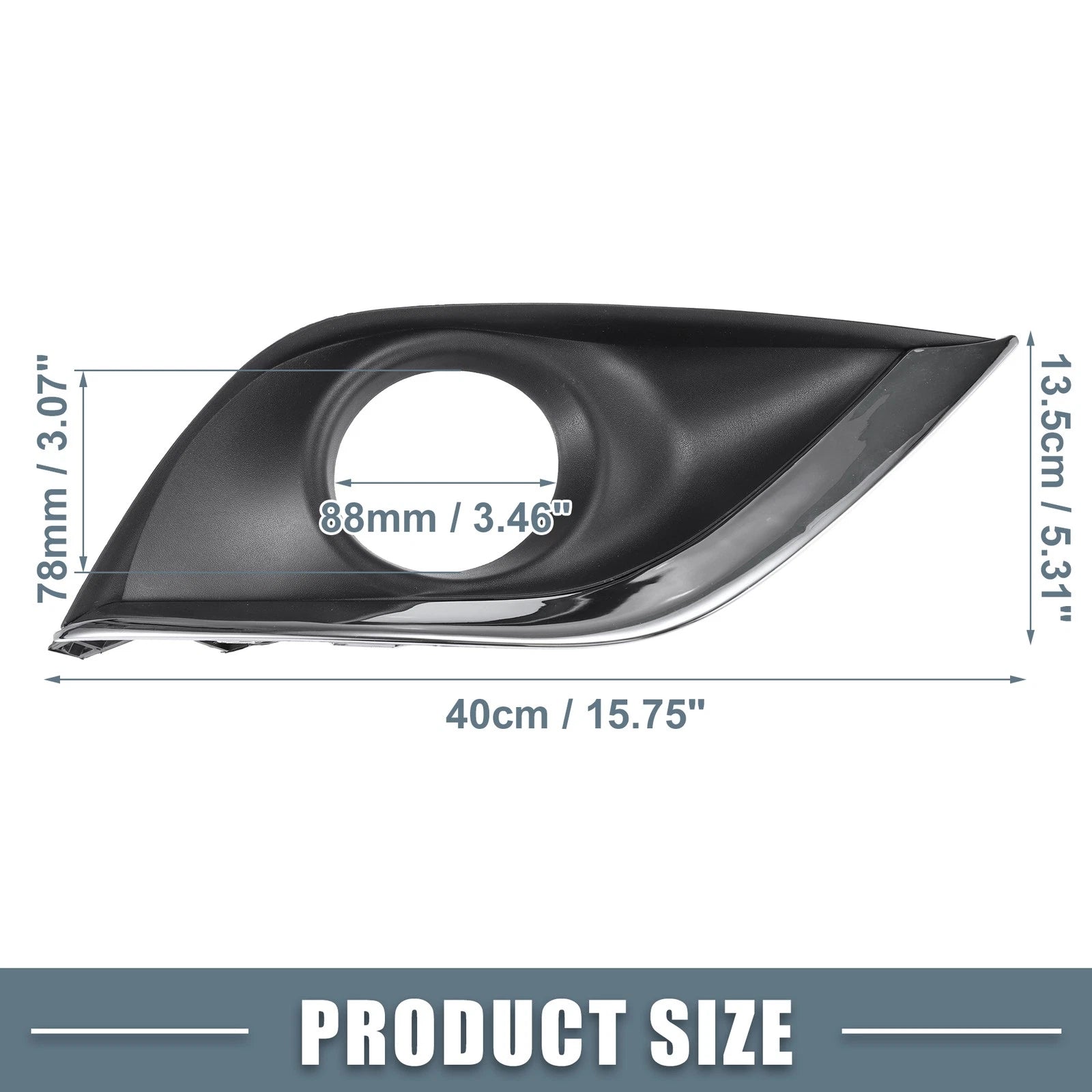Set of 2 Fog Light Grille Cover Trim for Nissan Versa (2015–2018)
