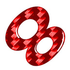 Carbon Red Door Wall Window Badge Emblem Decals Stickers #8 for