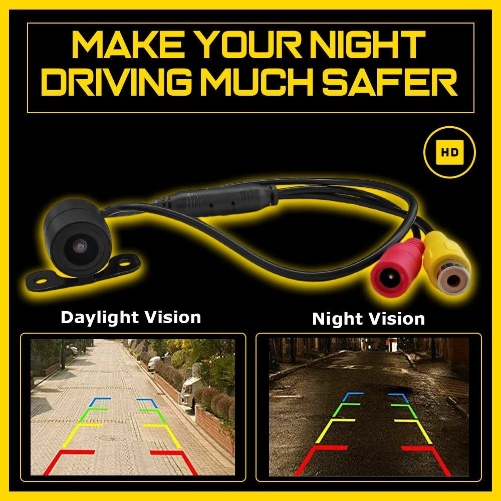 170o CMOS Rear View Backup Camera for Cars (Waterproof, Night Vision)