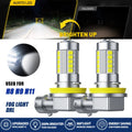 2X LED Fog Light Bulbs H8 H11 for 6500K 1600lm