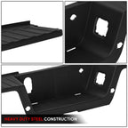 Rear Bumper Step Pad for Ford F-250 F-350 SD (2017–2022) - Black, Sensor Holes