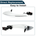 Rear Left Exterior Door Handle for BMW F07 F10 (2009–2017) No. 51217231933 White Silver Tone