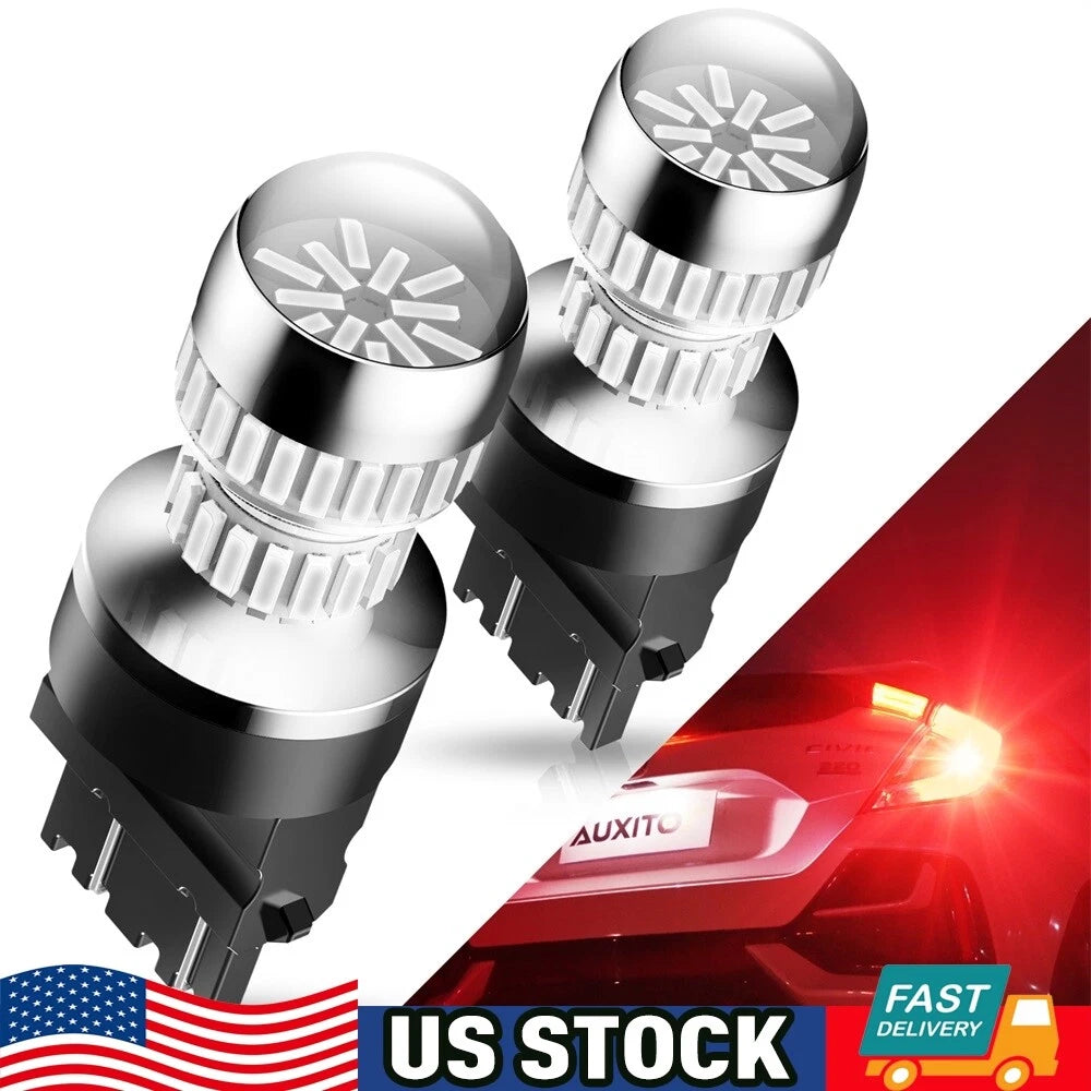 2X Red LED Brake Turn Signal Tail Light Bulbs for Various Vehicles (YYYY–YYYY)