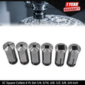 Set of 6 Square Collets for Automotive Applications (1/4" to 3/4")