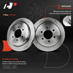 Rear Disc Brake Rotors & Ceramic Pads for Ford Expedition (2007-2017)