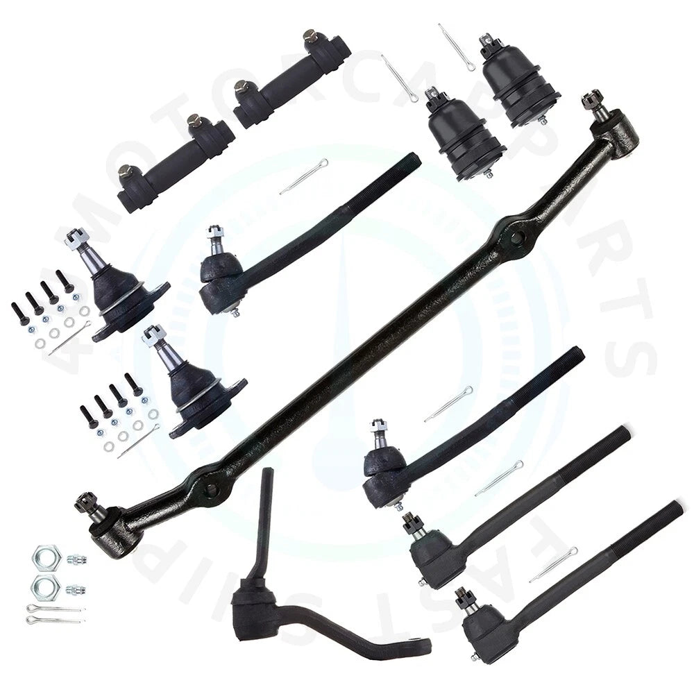 Set of 12 Front Lower Ball Joints and Tie Rod Ends for Buick Electra LeSabre