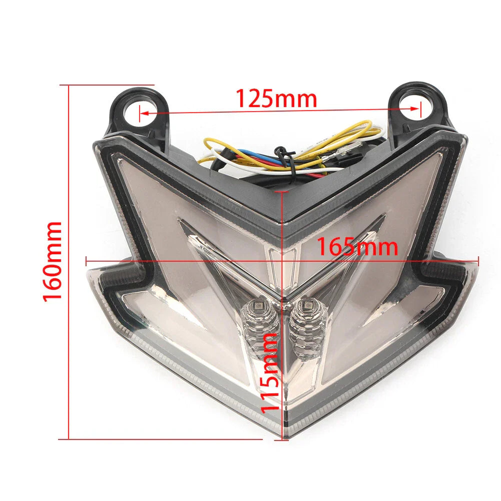 New Rear Taillight w/Turn Signal for Kawasaki Z125 PRO Z800 (2013-2018)