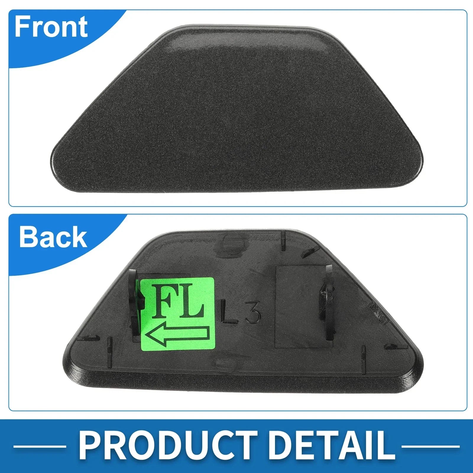 Front Left Washer Nozzle Cover Cap for BMW 528i (2011-2016) Gray