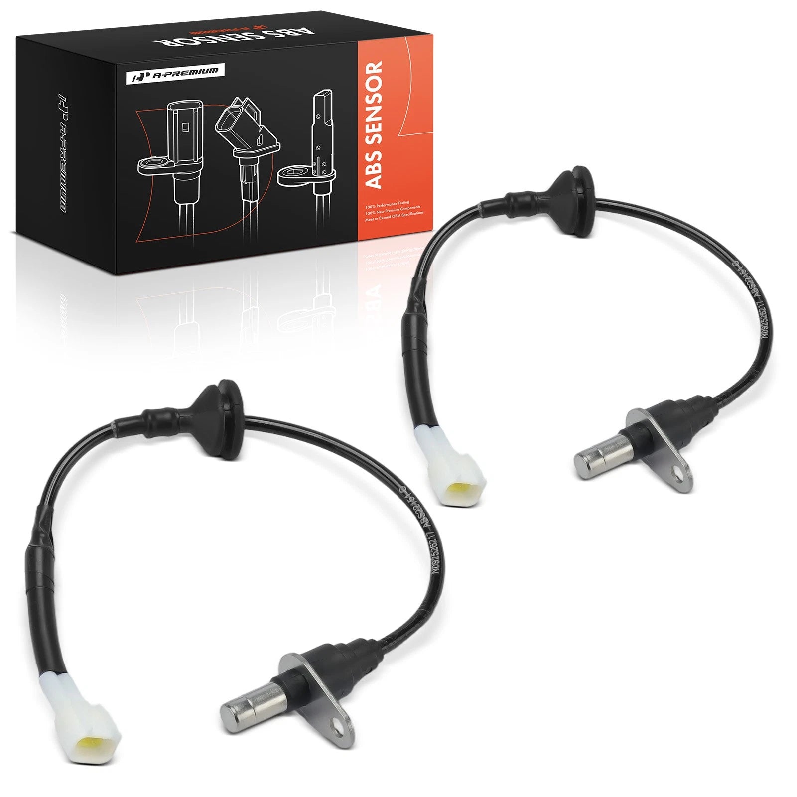 2X Rear ABS Wheel Speed Sensor for Chevy W3500 Tiltmaster (2007–2009)