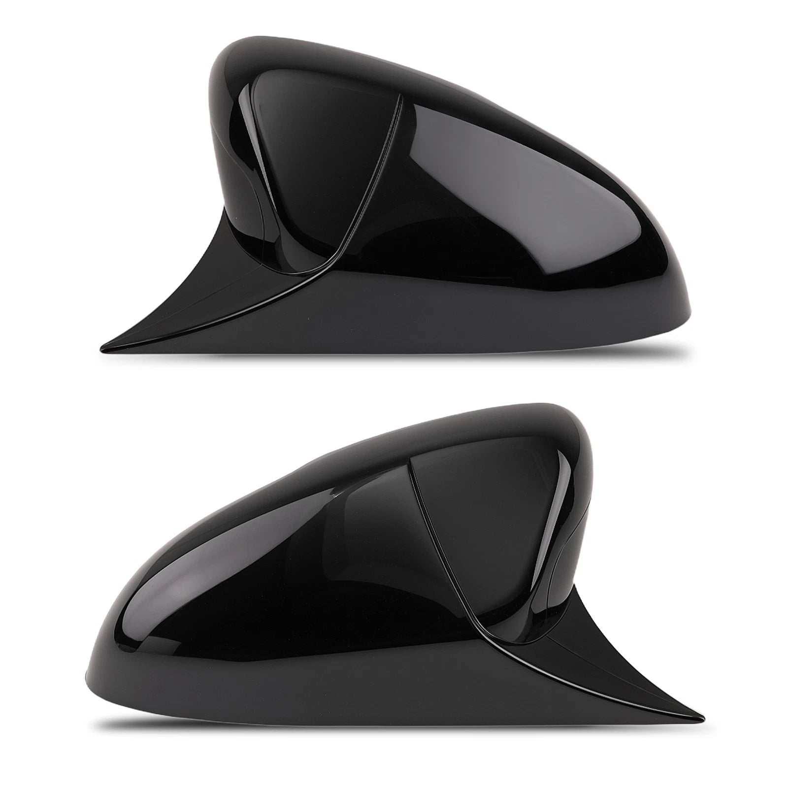 Set of 2 Side Mirror Cover Caps for Honda Accord (2018–2022) Black