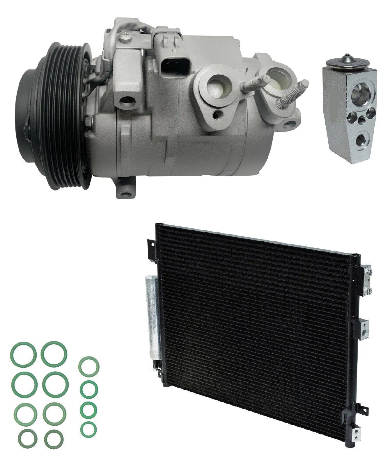 AC Compressor Kit With Condenser for Chrysler 300 6.4L (2013–2014)
