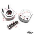CNC Handlebar Mount Clamps for Kawasaki ZX-14R/ZZR1400 (2006–2018)