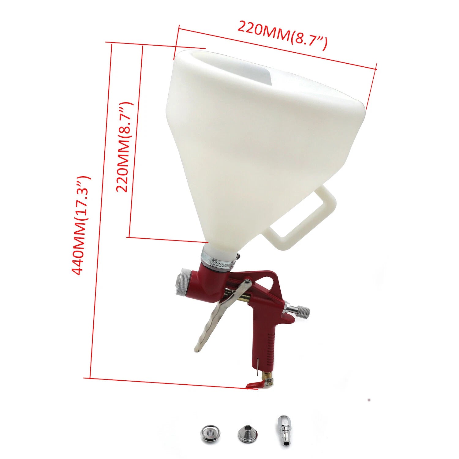 1.5 Gallon Air Hopper Spray Gun for Texture Wall Painting (Nozzle Included)