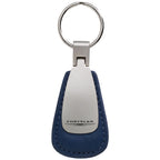 Blue Leather Teardrop Keychain - Officially Licensed for Chrysler