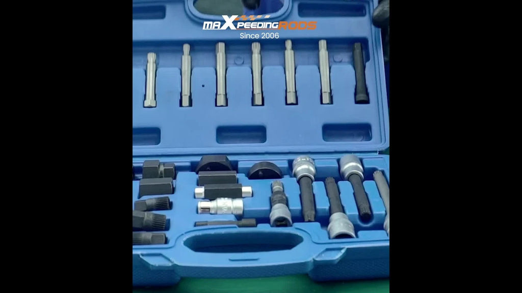 13pcs Alternator Freewheel Pulley Removal Socket Bit Set for Garage Service