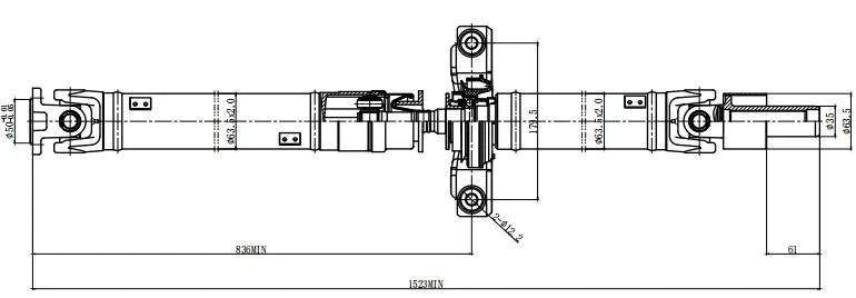 Driveshaft for Subaru Forester X Limited (2009)