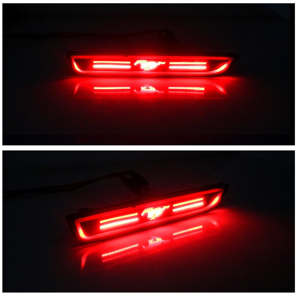 Set of 2 Smoked LED Rear Bumper Side Marker Lights for Ford Mustang
