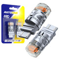 2X 3157 3357 LED Turn Signal Bulbs for AUTOONE (3000K Yellow Light)