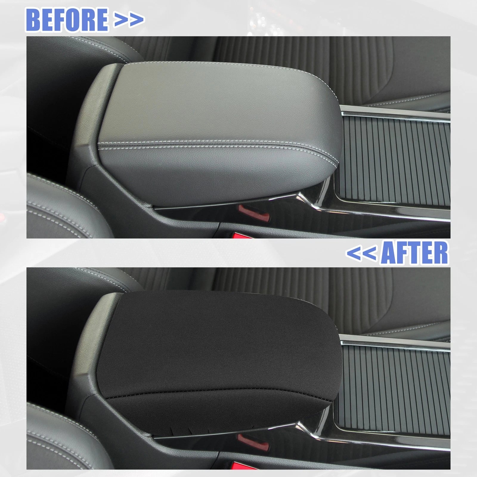Center Console Armrest Box Cover for Toyota RAV4 (2014–2018) Black