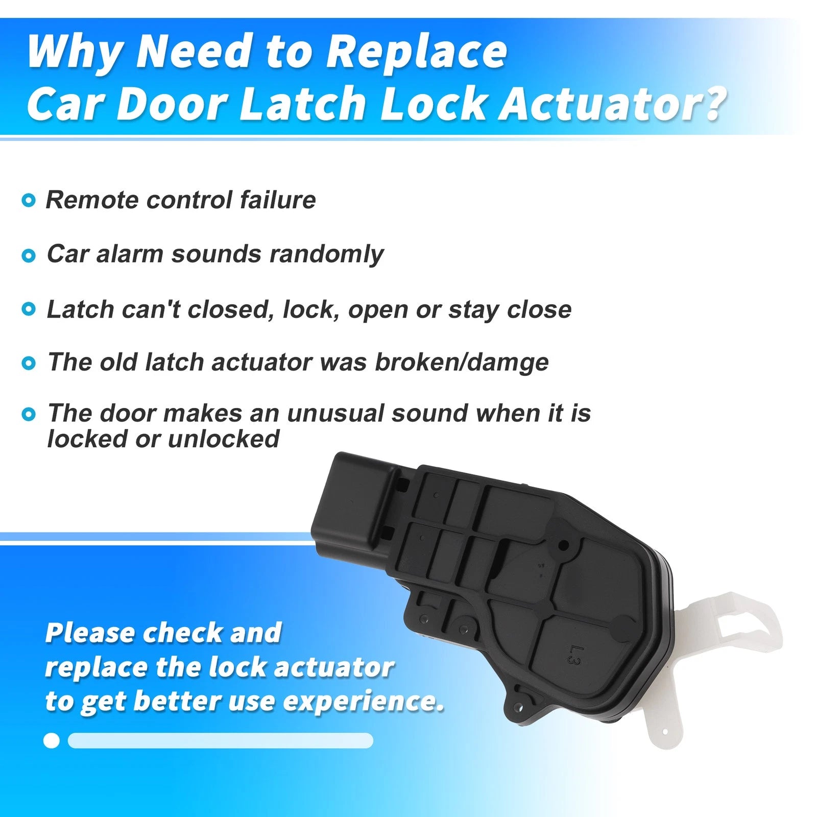 Rear Left Power Door Lock Actuator 6914012040 for Toyota Avensis Verso (2001–2009)