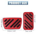 2 x Gas Accelerator Pedal Covers for Honda Accord (2013-2022) Red