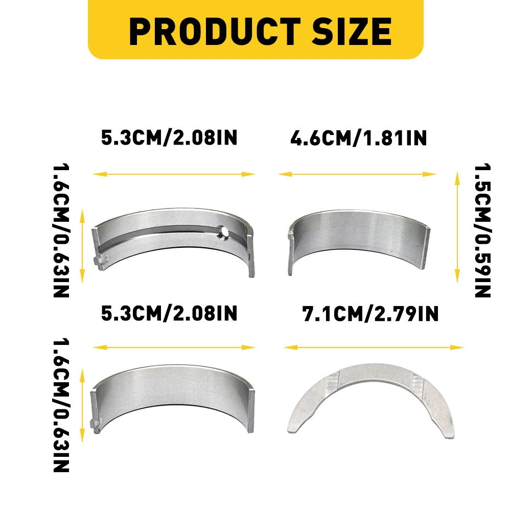 Set of 4 Connecting Rod Main Bearings for Hyundai Elantra (2017–2020)