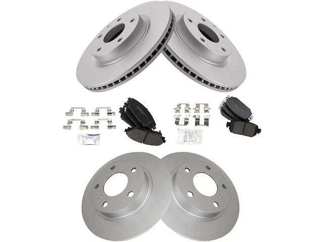 Front and Rear Brake Pad and Rotor Kit for Mazda 3 (2017–2018) JY351KF