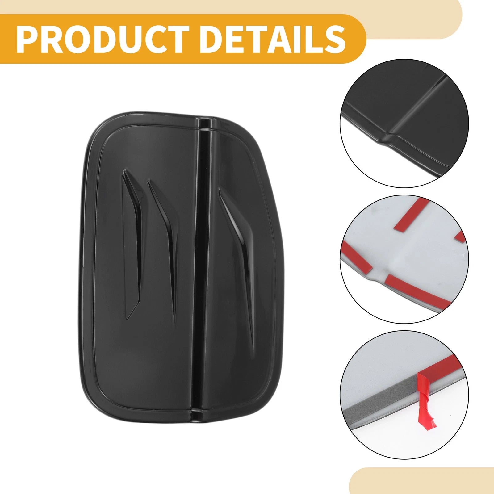 Fuel Tank Door Cap for Honda Accord (2023–2025) Fuel Filler Flap Cover Black